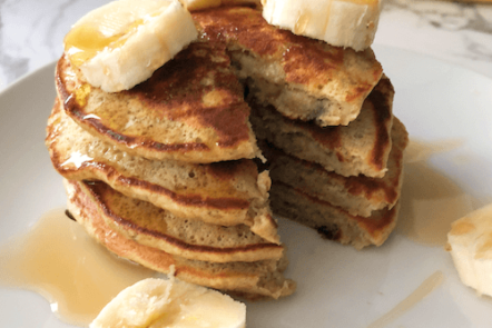 Healthy Banana Oat Pancakes