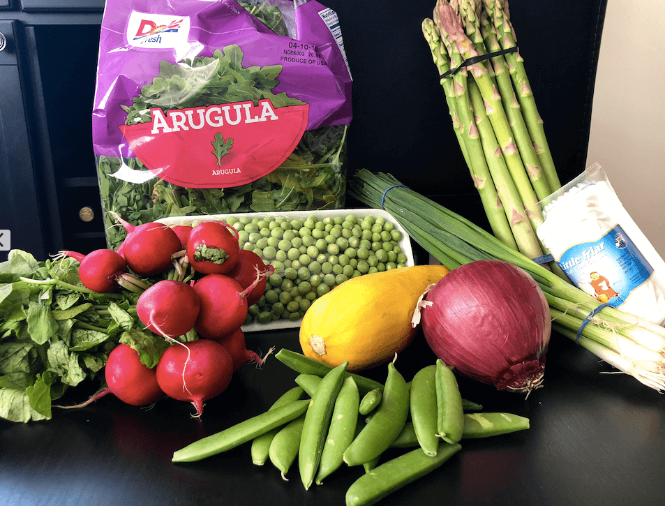 Arugula Salad ingredients