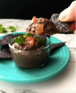 chip and black bean dip