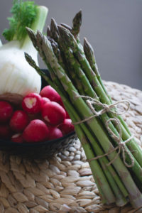 Fresh spring vegetables