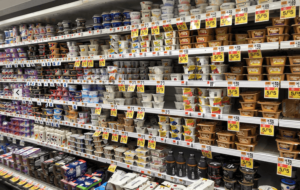 Greek yogurt aisle