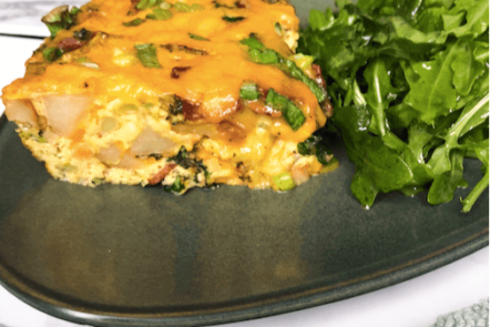 Frittata with side salad
