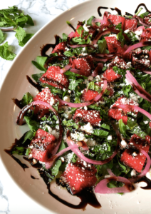 watermelon arugula feta salad