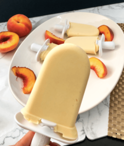 up close peach popsicle