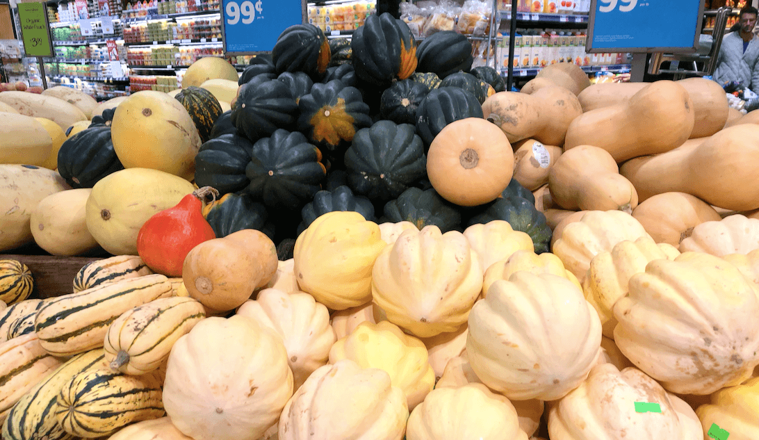 Winter squash - in store