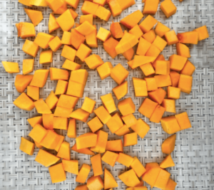 cubed winter squash