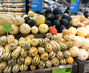 winter squash in store