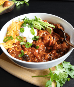Hearty and healthy chili