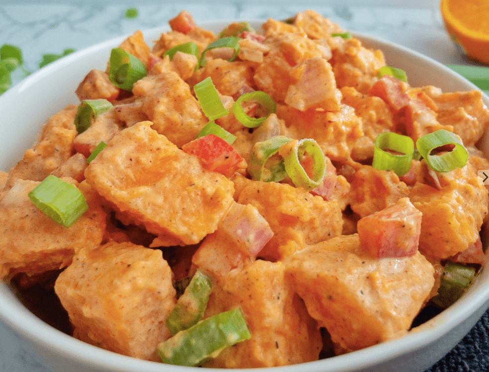 sweet potato salad up close