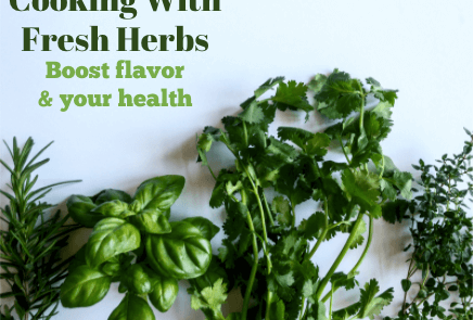 Cooking with fresh herbs to boost flavor and your health