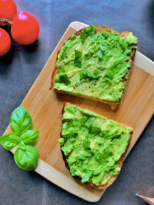 Spanish Style toast with avocado