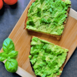 Spanish style toast with avocado- pan con tomate