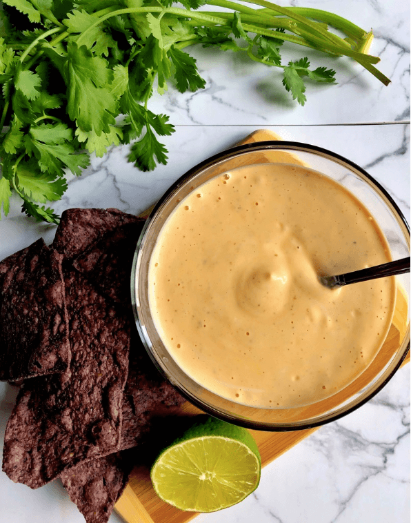 Chipotle ranch sauce with chips