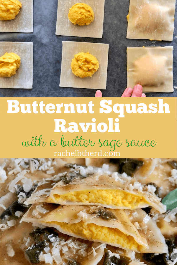 Butternut Squash Ravioli how to make and finished product