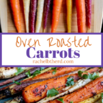 Roasted rainbow carrots