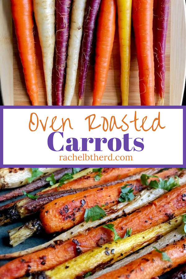 Roasted rainbow carrots