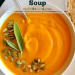 Roasted butternut squash soup