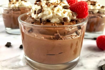 mousse with whipped cream