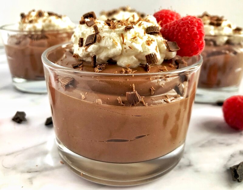 mousse with whipped cream