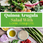 Quinoa Arugula Salad with Asparagus