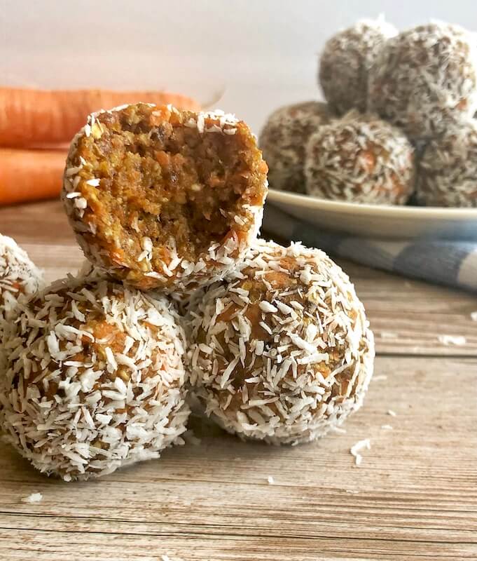 bite of carrot cake energy balls