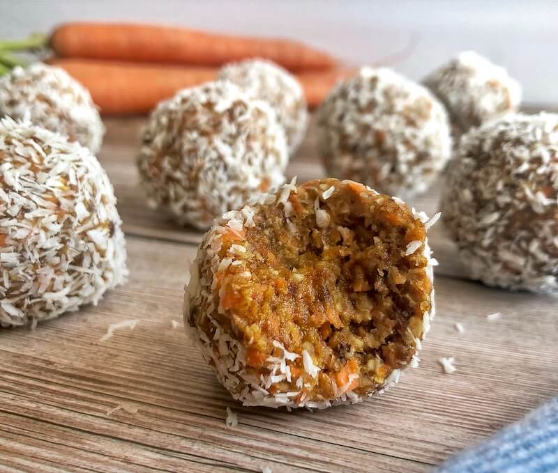 bliss balls-carrot cake flavor