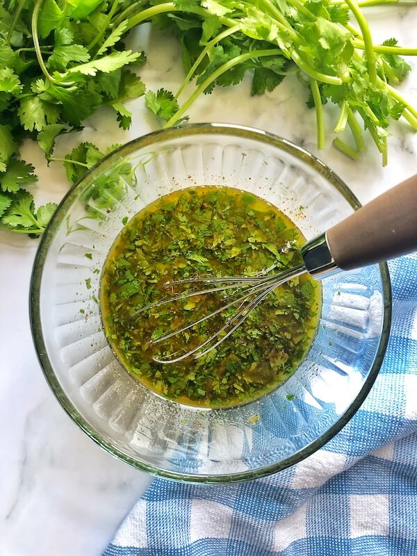 Lime Cilantro vinaigrette