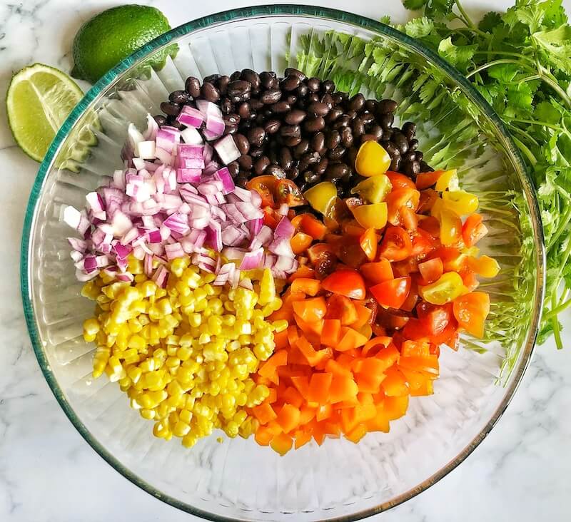 Summer bean salad