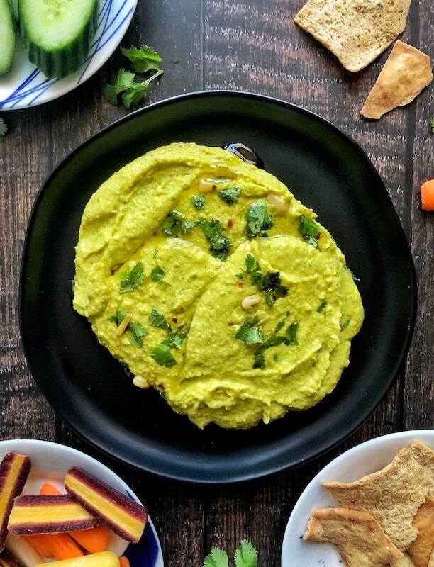 white bean dip with Indian Spices