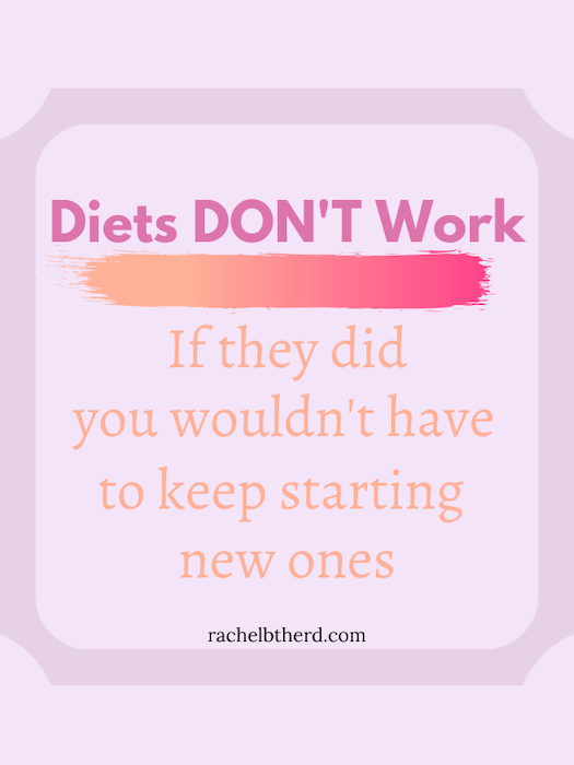 Diets don't work!