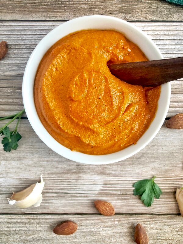 Homemade romesco sauce