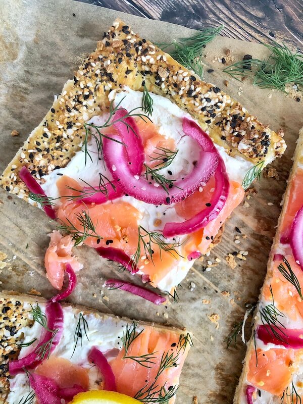 smoked salmon tart