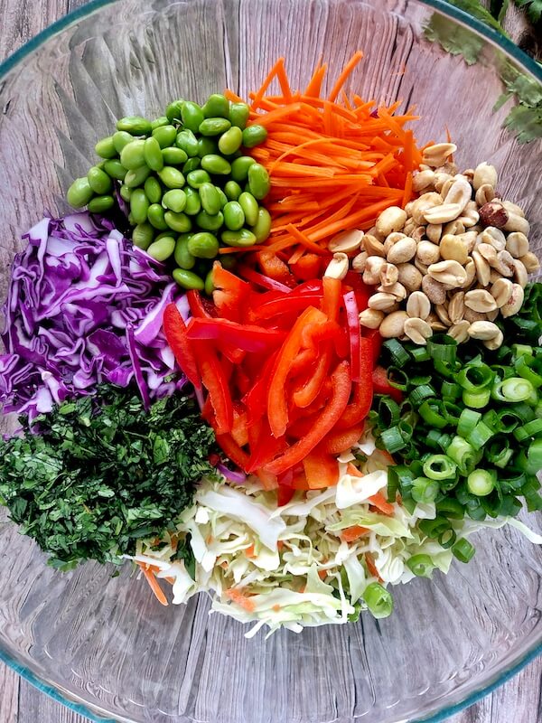 colorful, healthy summer salad recipe