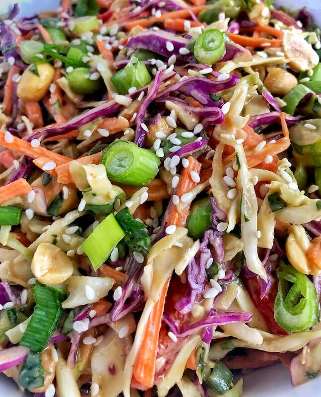 up close coleslaw with no mayo