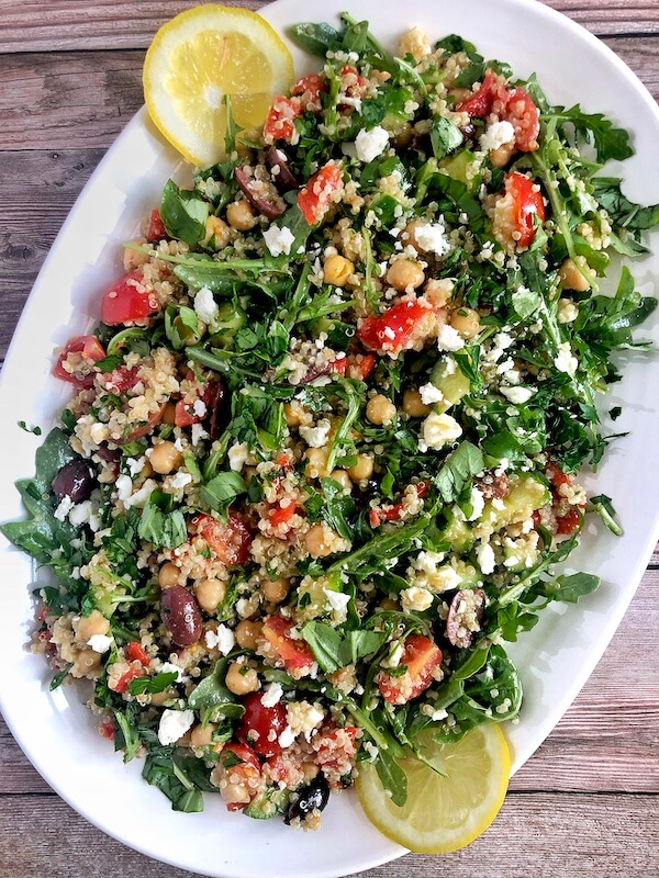 up close summer healthy quinoa salad